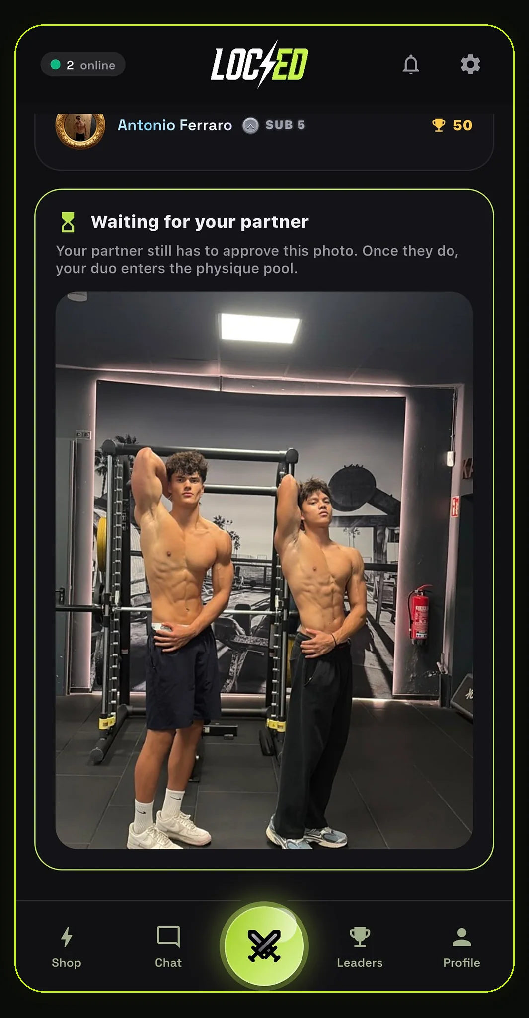 LOCKED duo mode battle screen